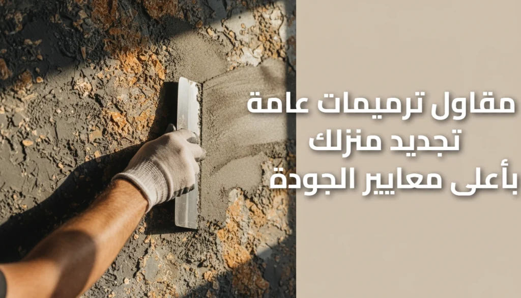 مقاول ترميمات عامة