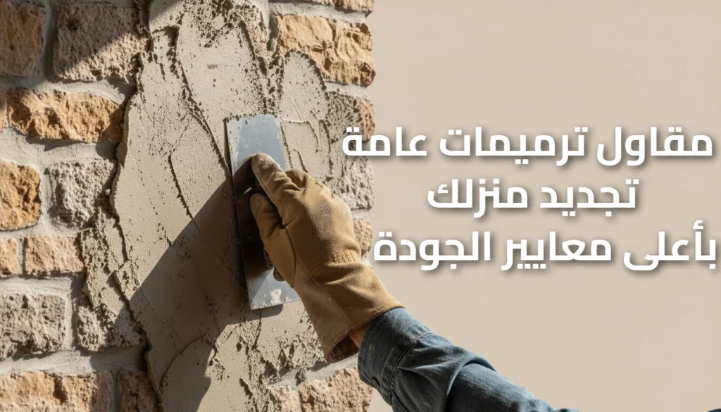 مقاول ترميمات عامة